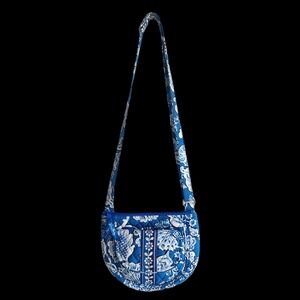 Vera Bradley Lizzy Crossbody Shoulder Bag Blue Lagoon Retired
